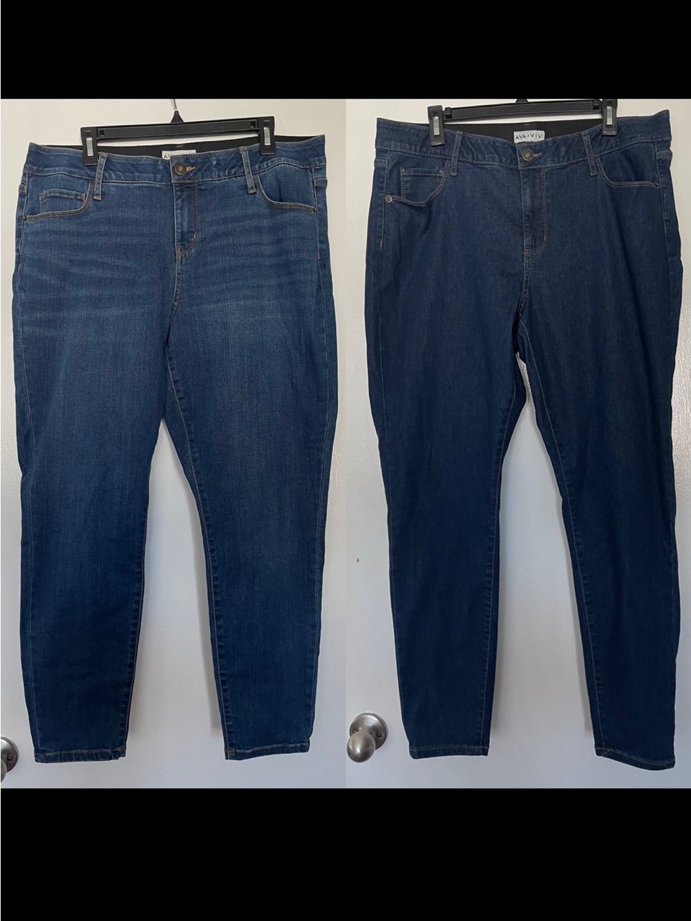 Ava & Viv Women's Skinny Jeans Bundle 16W